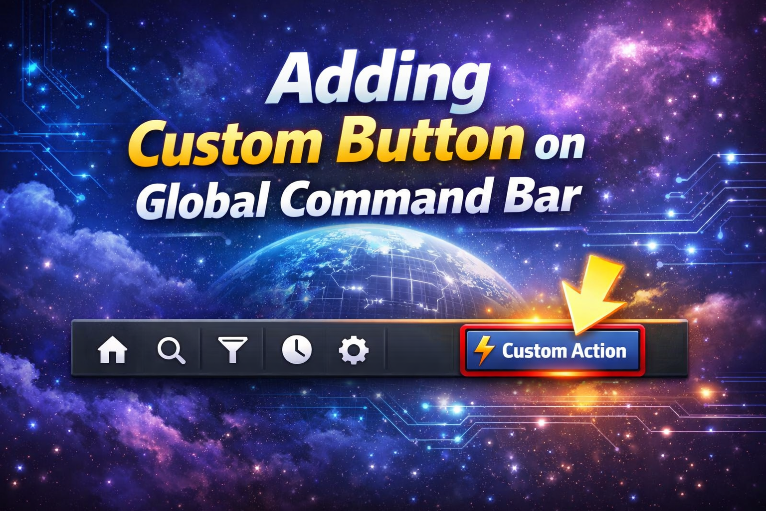 How to Add a Custom Button in the Global Command Bar in Dynamics 365