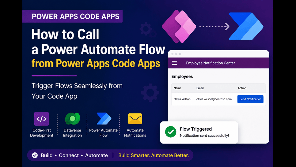 How to Trigger a Power Automate Flow from Power Apps Code Apps (Latest ...