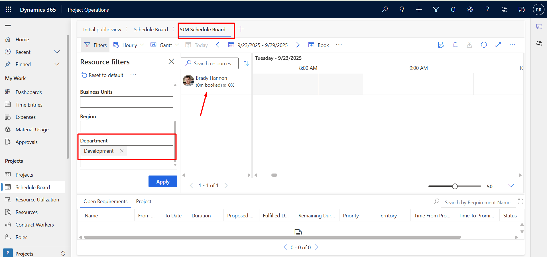 How To Extend Schedule Board With Custom Filters In D365 Project ...