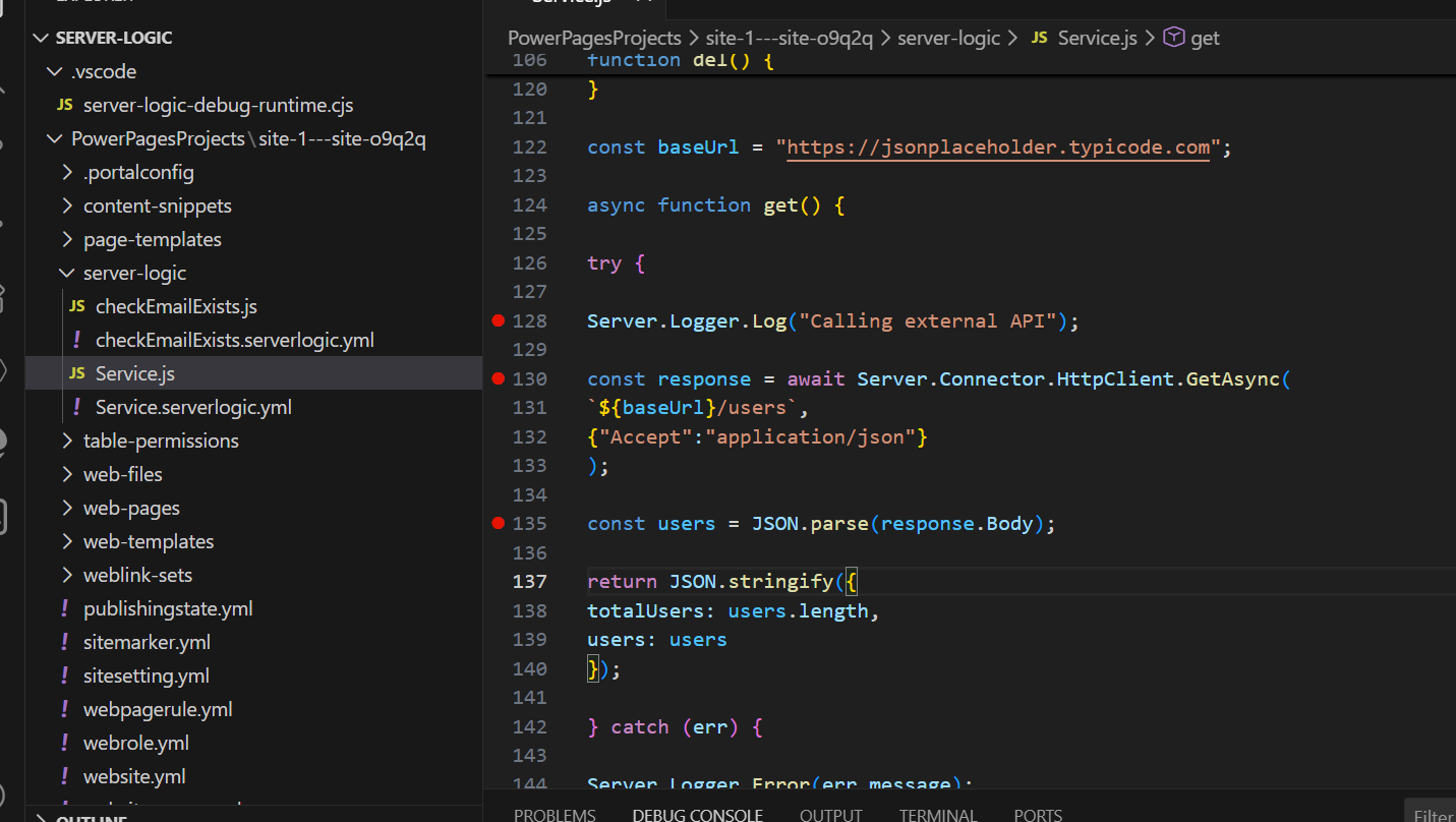 How to Debug Power Pages Server Logic Using Visual Studio Code ...