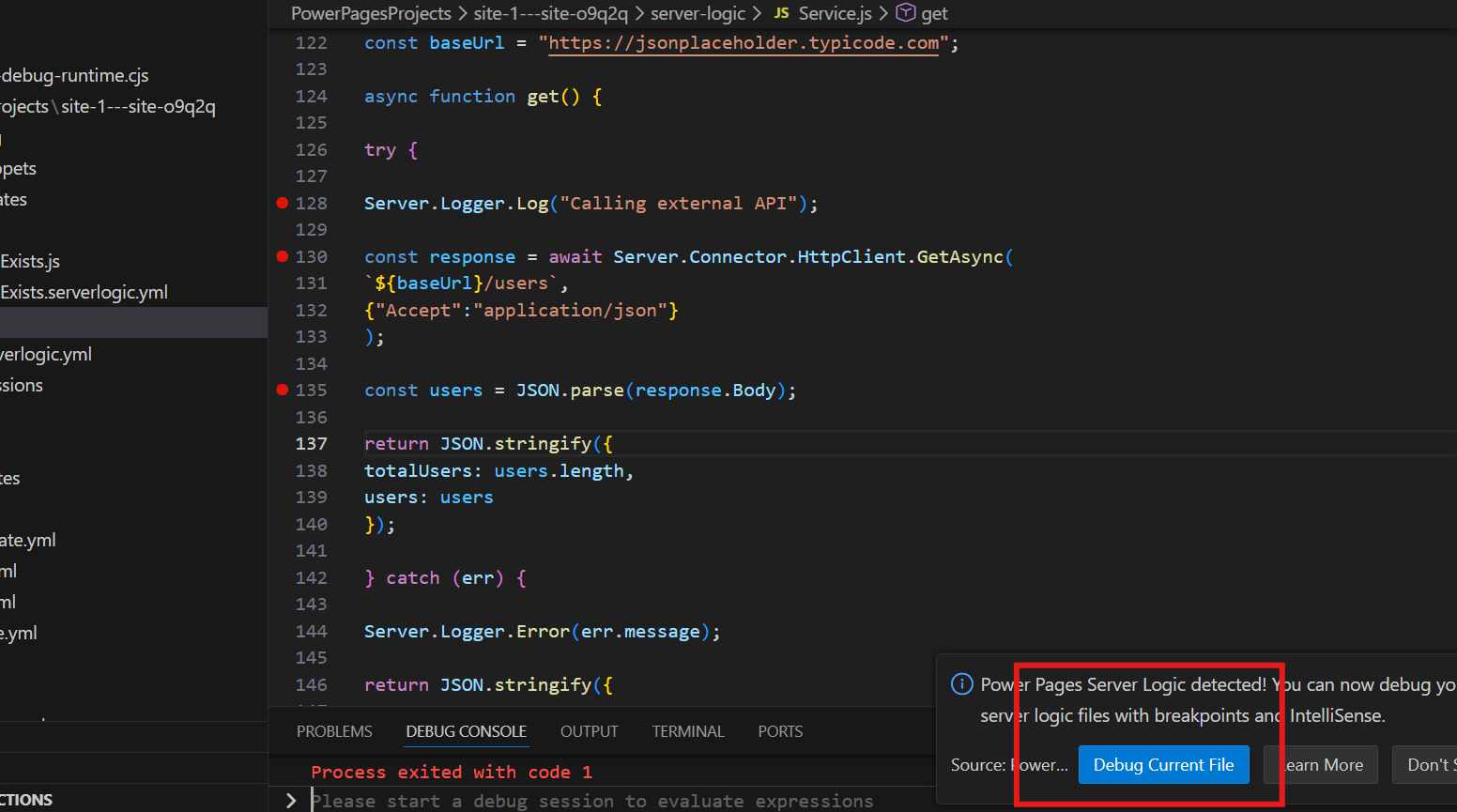 How to Debug Power Pages Server Logic Using Visual Studio Code ...