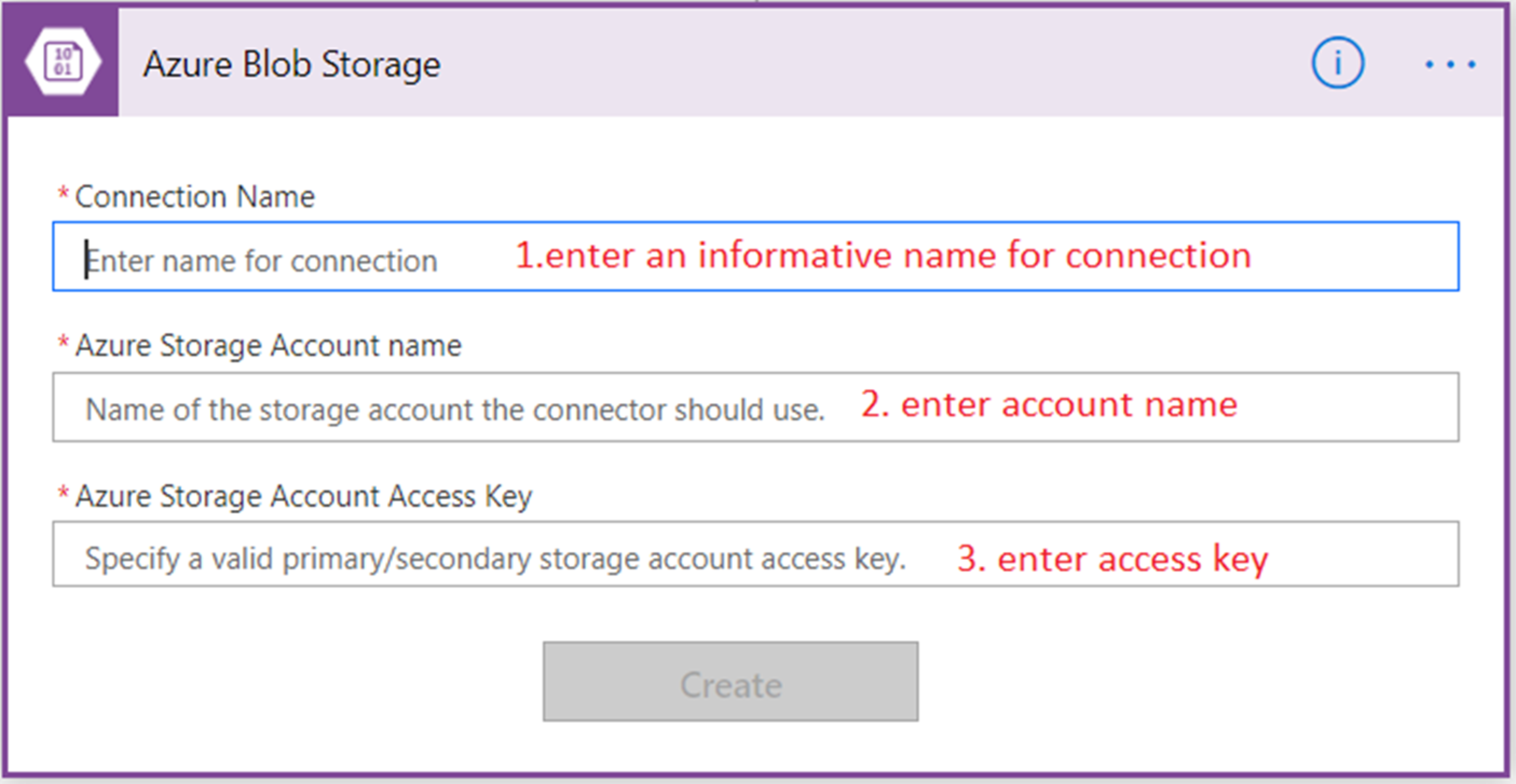 SAS URI to access file from Azure Blob Storage using MS Flow